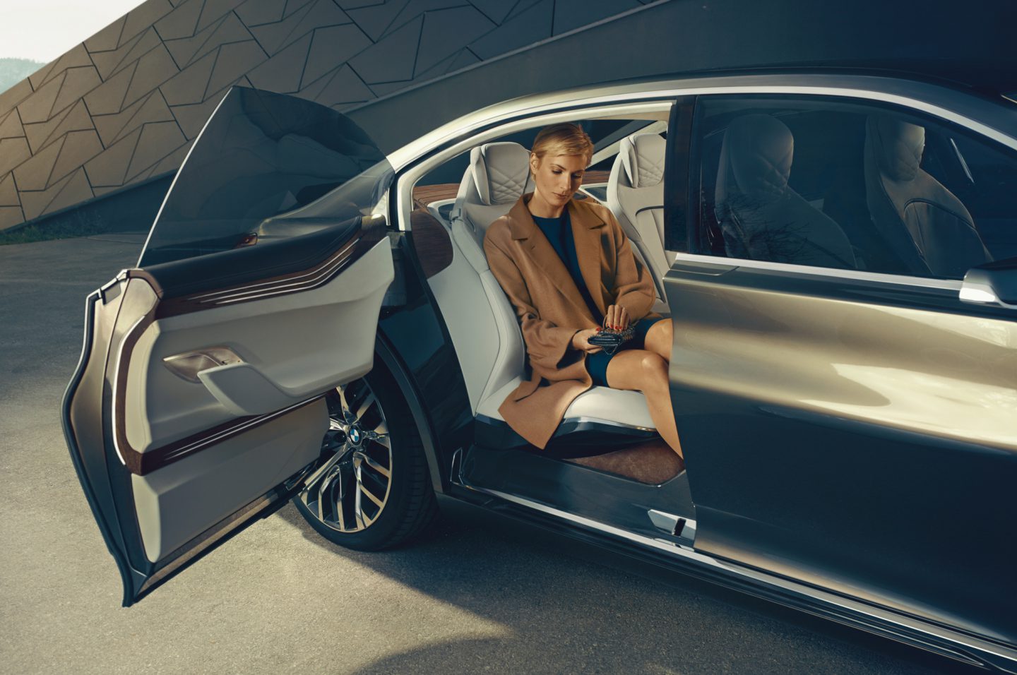 BMW Vision Future Luxury Concept rear interior seats