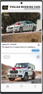 Punjab Wedding Cars screenshot of Android app, Wedding Cars price in Punjab Chandigarh